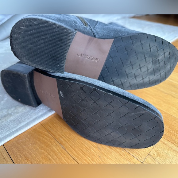 Land’s End Grey Suede Knee High Stretch Boots - Picture 5 of 7